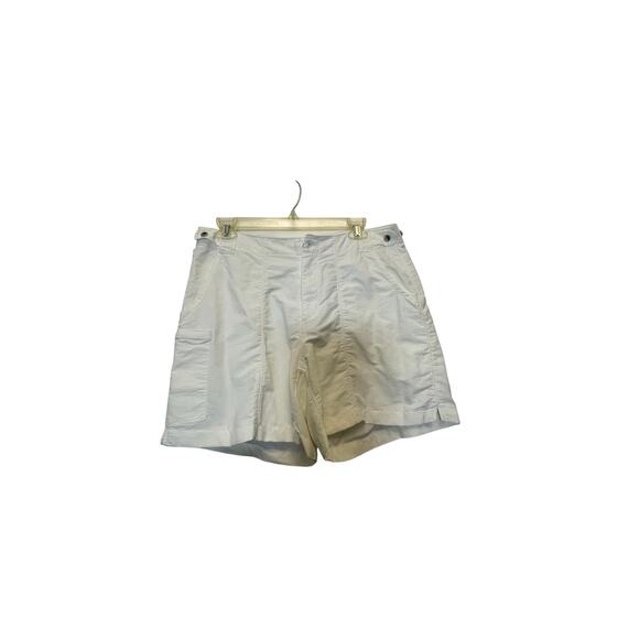 Columbia White Women's M PFG Hiking Gorpcore Utility Coral Point II Shorts - Picture 1 of 4